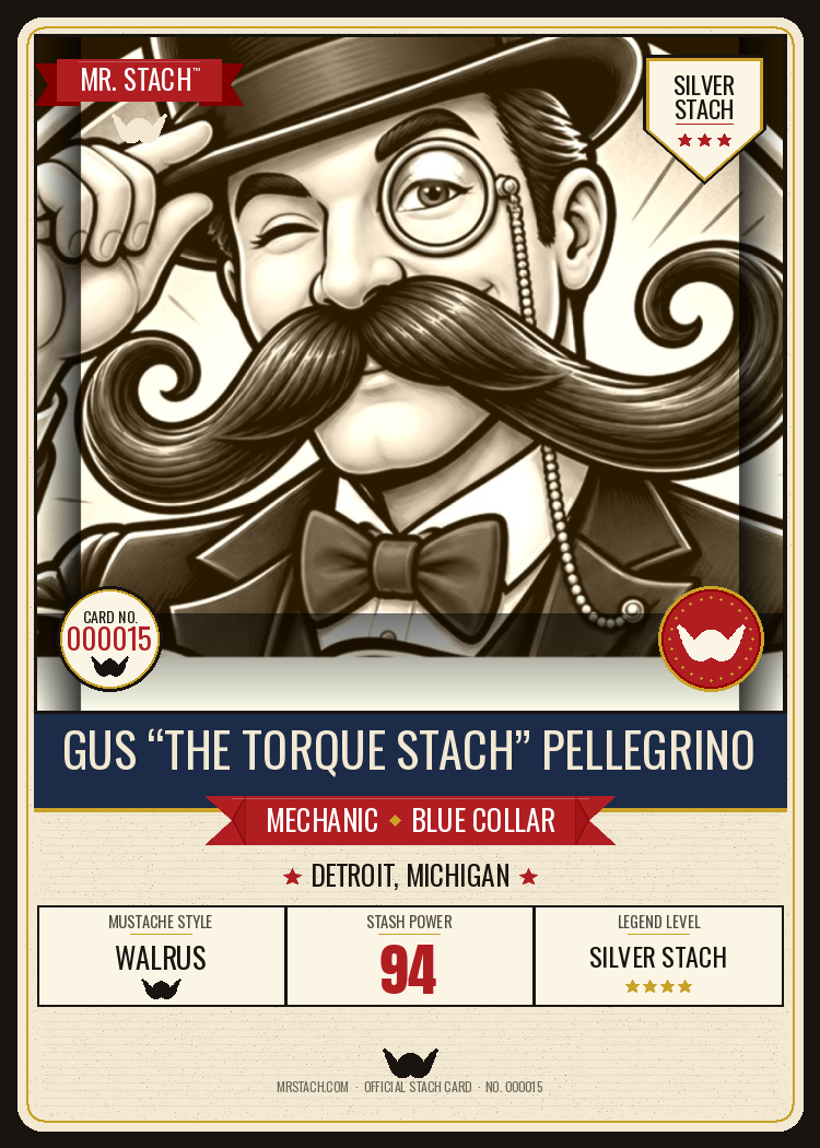 Gus Pellegrino — Mr. Stach Card front
