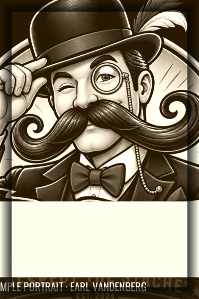 Earl Vandenberg “The Imperial Plainsman” — Platinum Stach mustache (AI Legend edition)