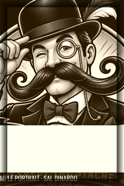 Sal DiNardo “The Sauce Boss” — Gold Stach mustache (AI Legend edition)
